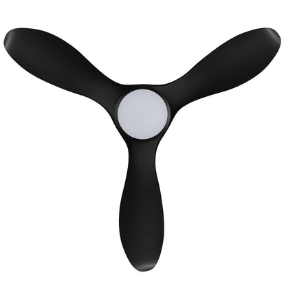 EGLO Noosa DC Fan 18W Tri-Colour LED Light Black