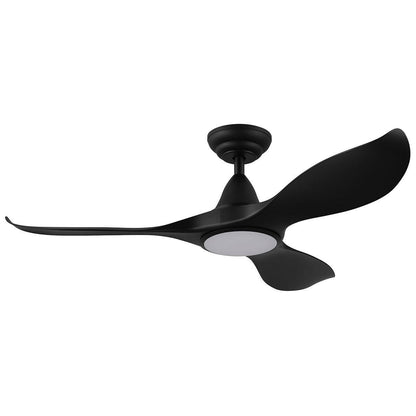 EGLO Noosa DC Fan 18W Tri-Colour LED Light Black