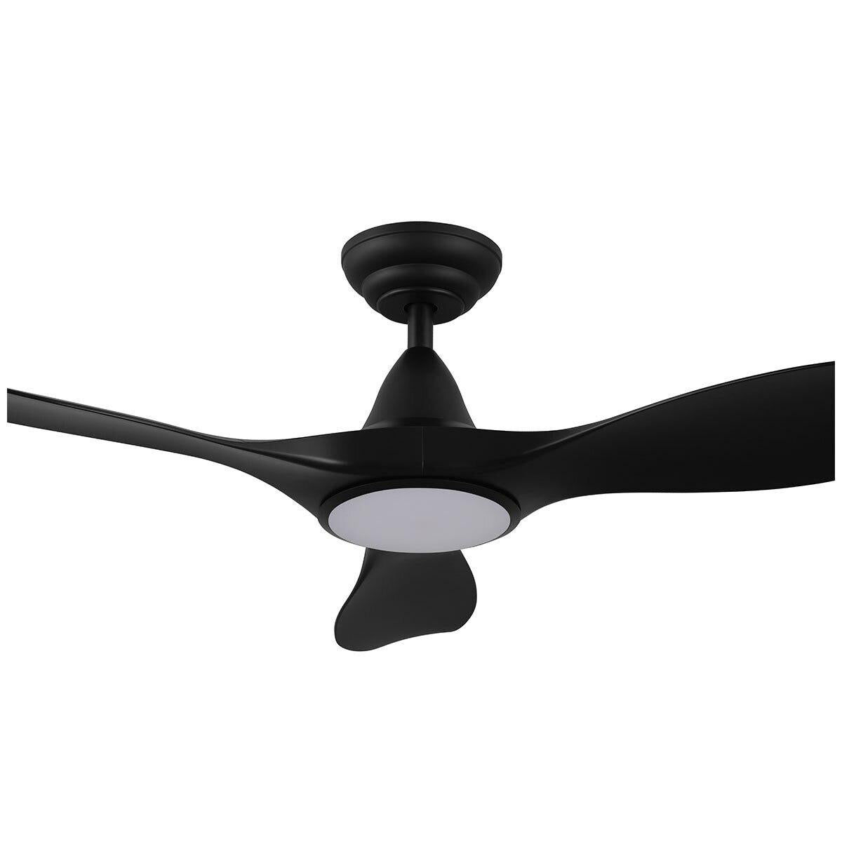 EGLO Noosa DC Fan 18W Tri-Colour LED Light Black