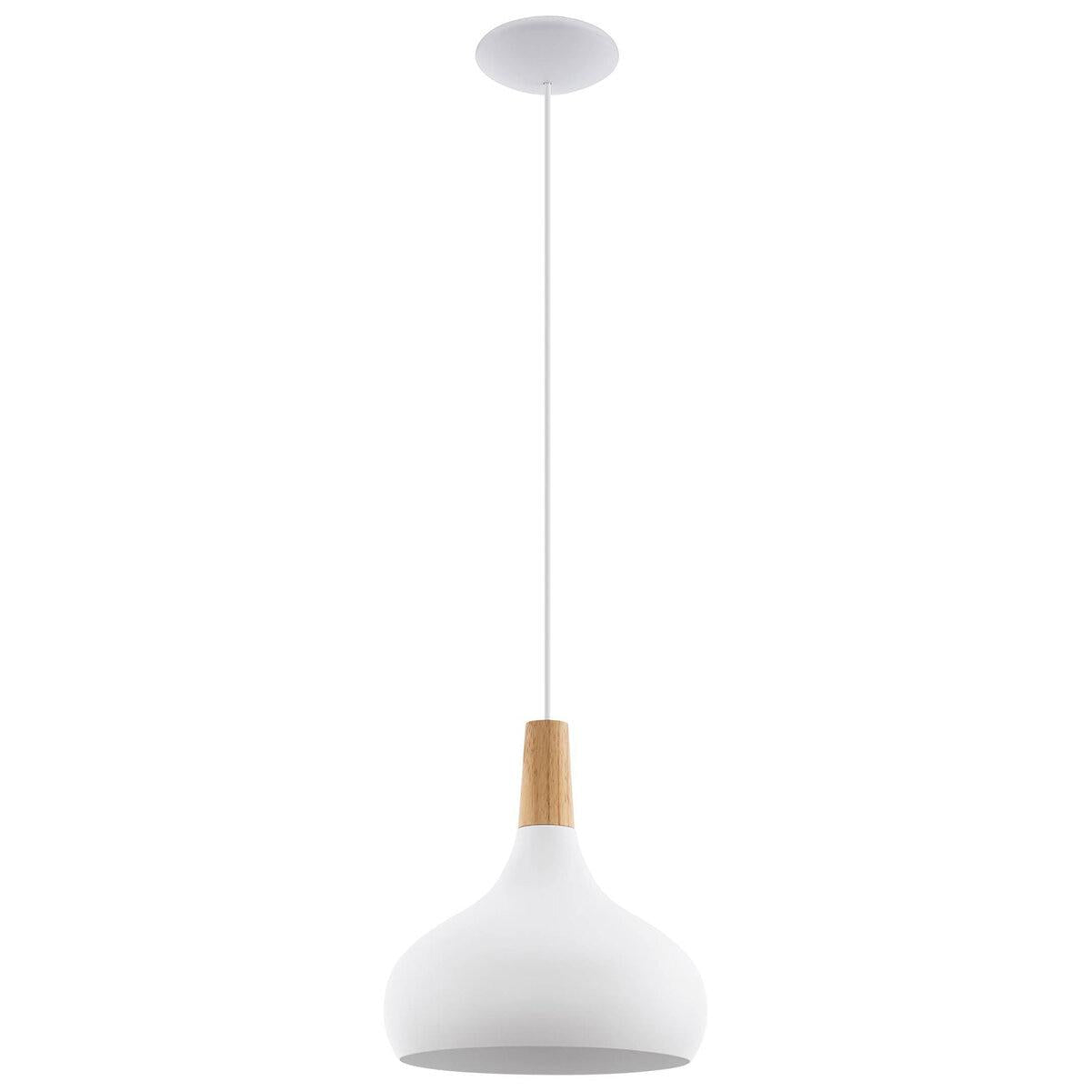 EGLO Sabinar Pendant White Wood Light