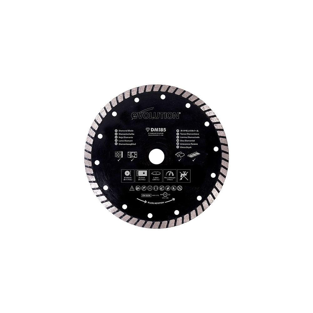EVOLUTION 185mm Turbo Diamond Blade RAGEBLADE185D