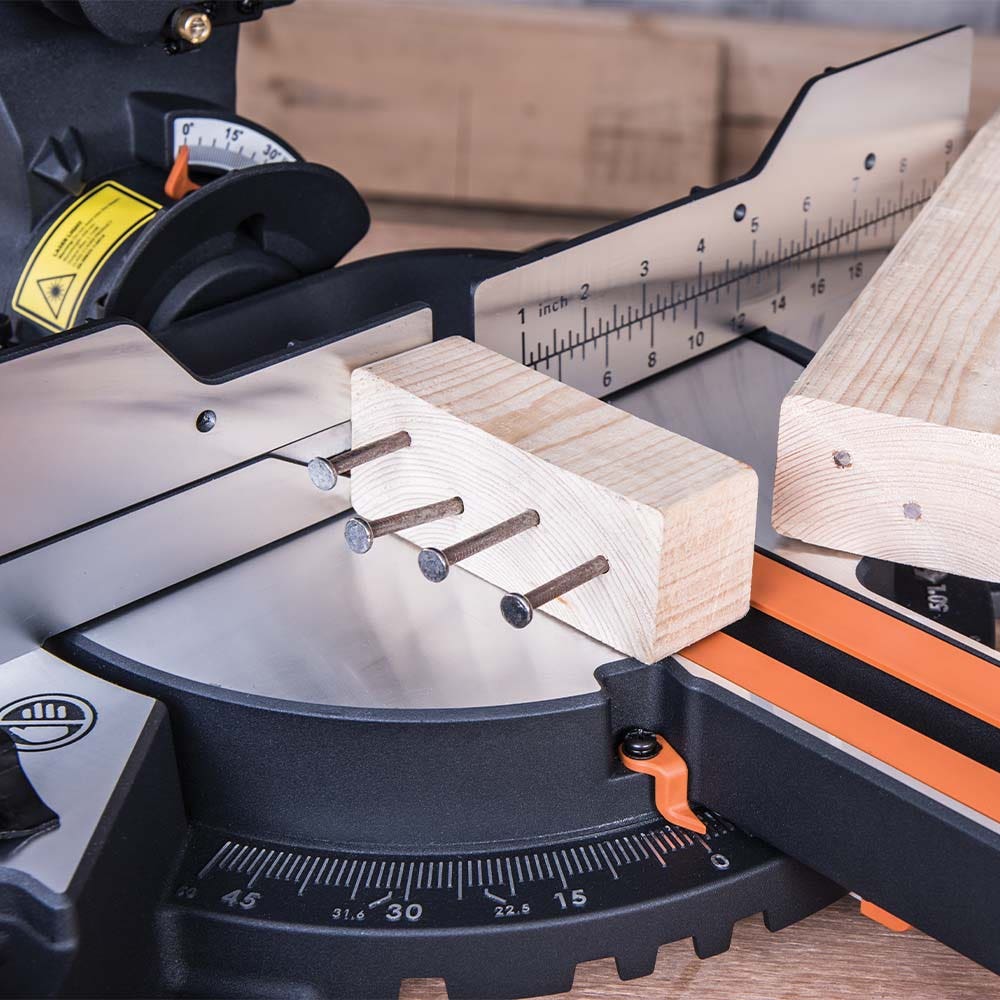 EVOLUTION 2000W 255mm Multi-Material Sliding Mitre Saw R255SMS
