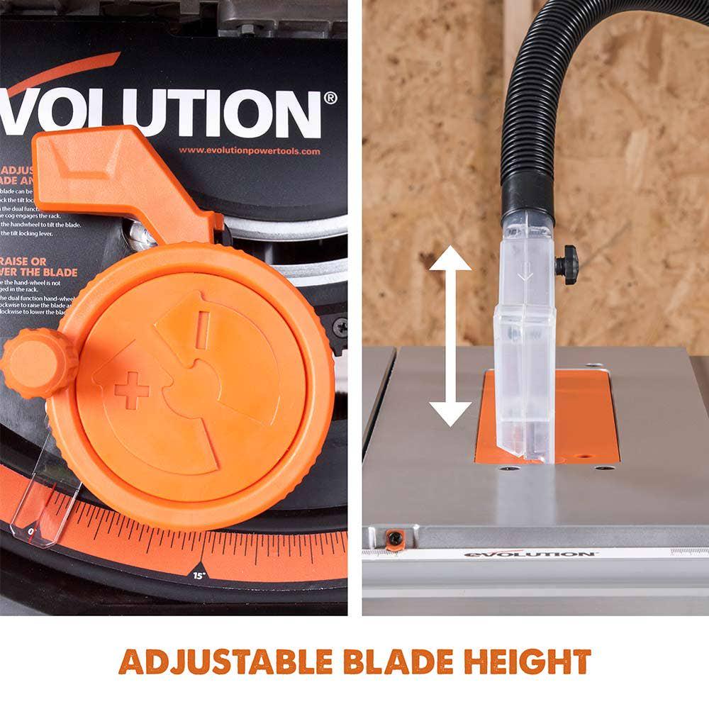 EVOLUTION 255mm 1500W Multi-Purpose Table Saw RAGE5S