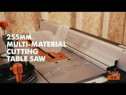 EVOLUTION 255mm 1500W Multi-Purpose Table Saw RAGE5S