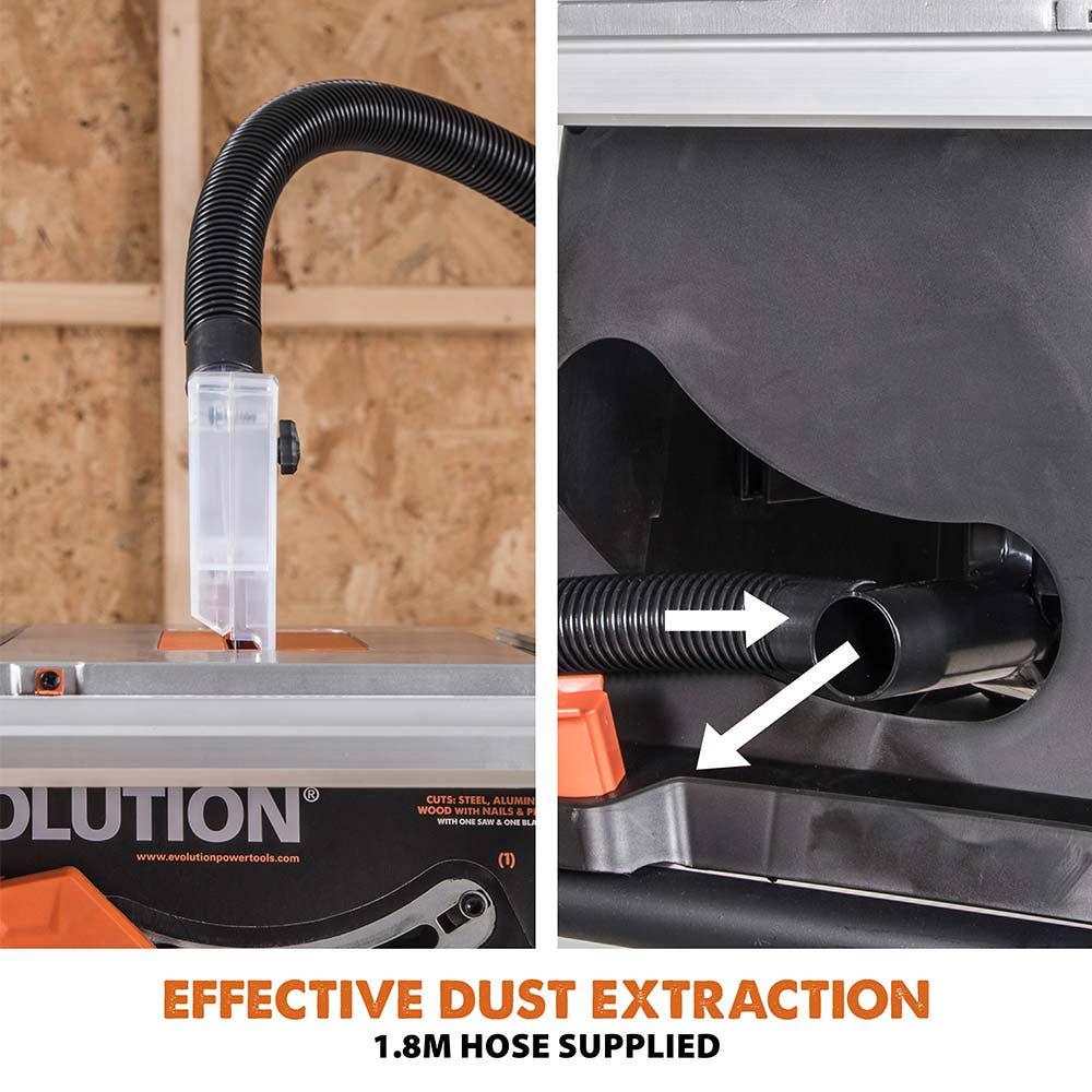 EVOLUTION 255mm 1500W Multi-Purpose Table Saw RAGE5S