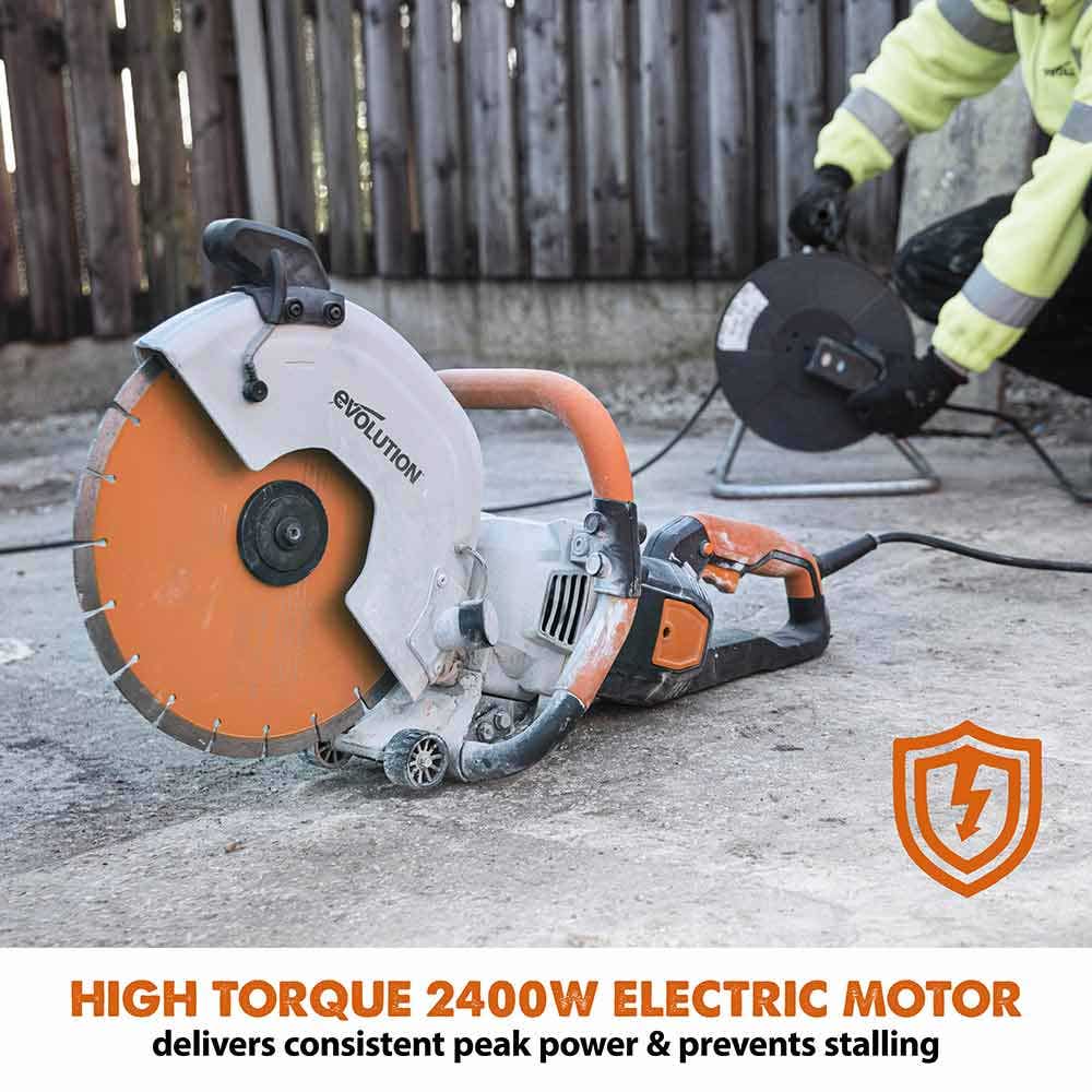 EVOLUTION 305mm Electric Disc Cutter with Overload Protection 0120006A