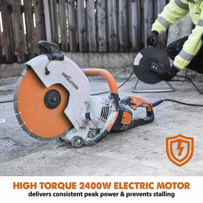 EVOLUTION 305mm Electric Disc Cutter with Overload Protection 0120006A