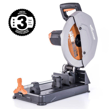 EVOLUTION 355mm 2200W Multi-Material Cutting Chop Saw w. Blade R355CPS