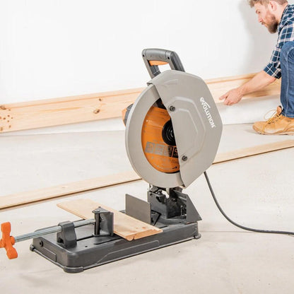 EVOLUTION 355mm 2200W Multi-Material Cutting Chop Saw w. Blade R355CPS