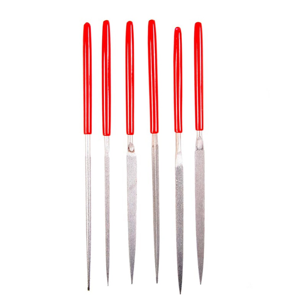 EZELAP 140mm Diamond Coarse Needle File Set - 6 Piece 600C