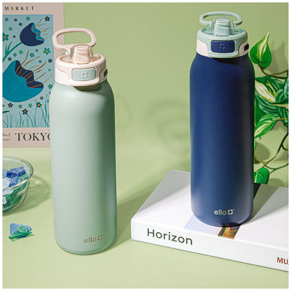 Ello Pop And Fill Water Bottle 2 Pack Blue/Green