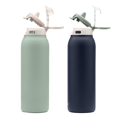 Ello Pop And Fill Water Bottle 2 Pack Blue/Green