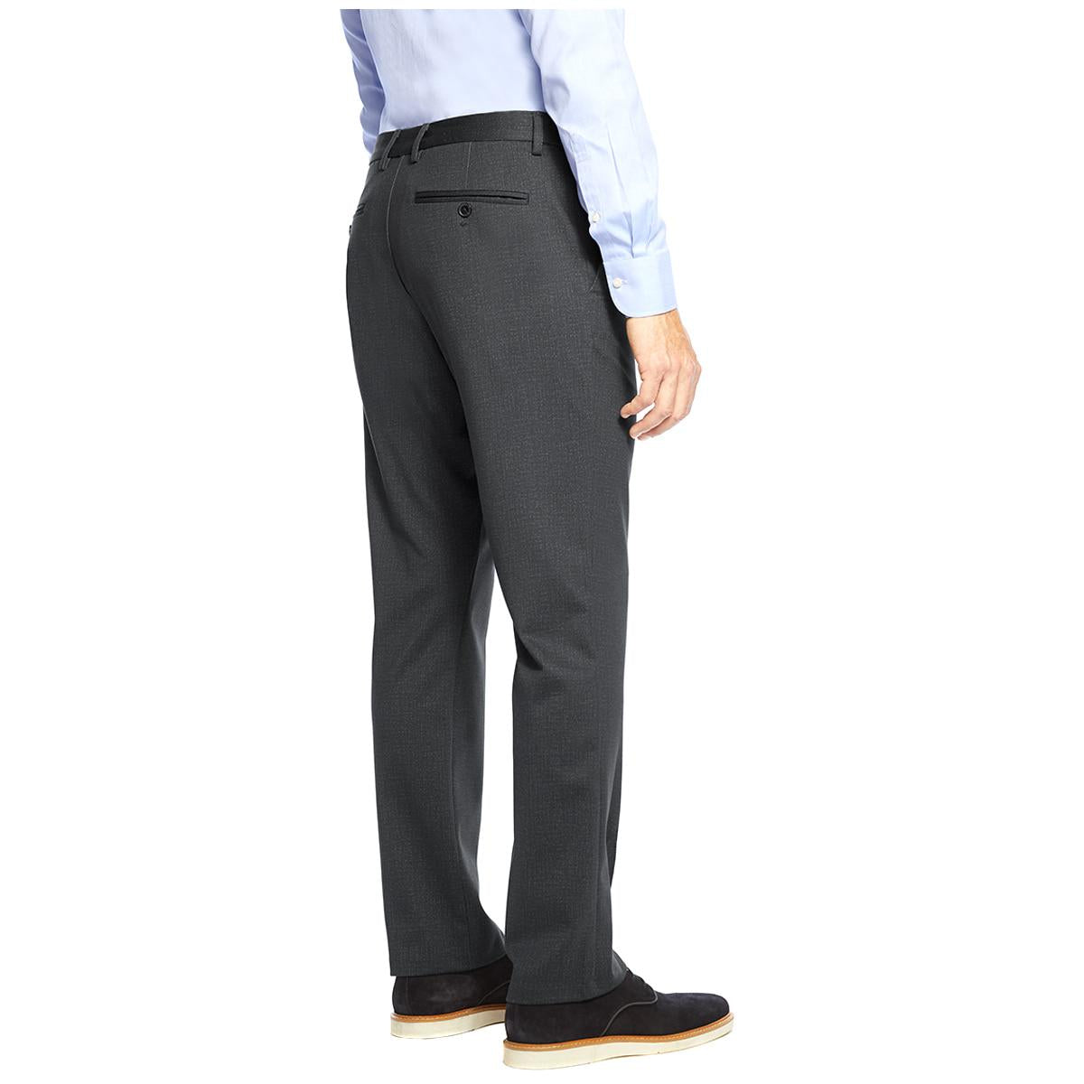 English Laundry Men's Knit Flat Front Pants Asphalt