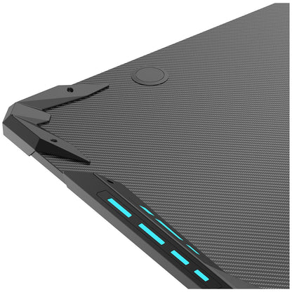 Eureka Ergonomic Gaming Desk with Blue LED Lights Z1-S
