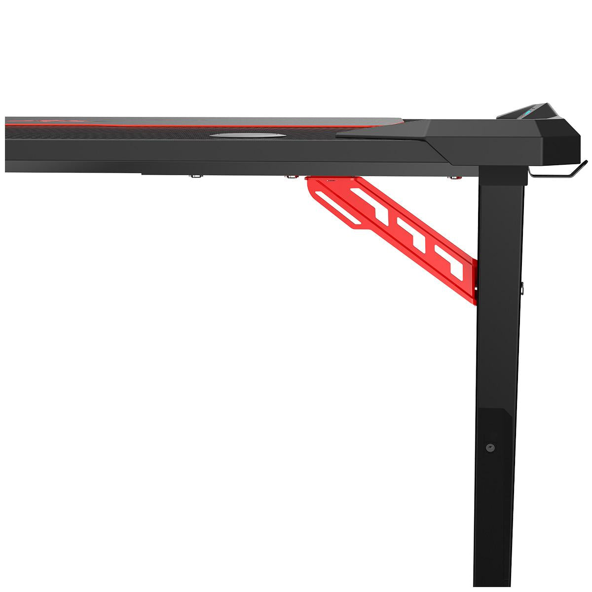 Eureka Ergonomic Gaming Desk with Blue LED Lights Z1-S