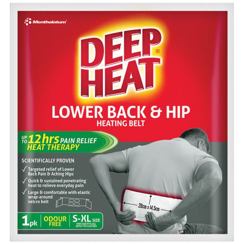 Deep Heat Lower Back & Hip Pain Relief Heating Belt