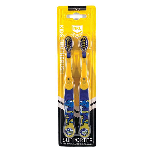 NRL Kids Toothbrush Parramatta Eels Twin Pack