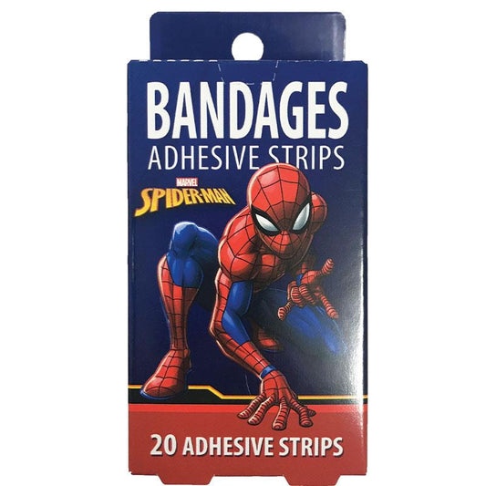 Spidey & Friends Bandages 20 Pack - Fun Adhesive Strips for Kids