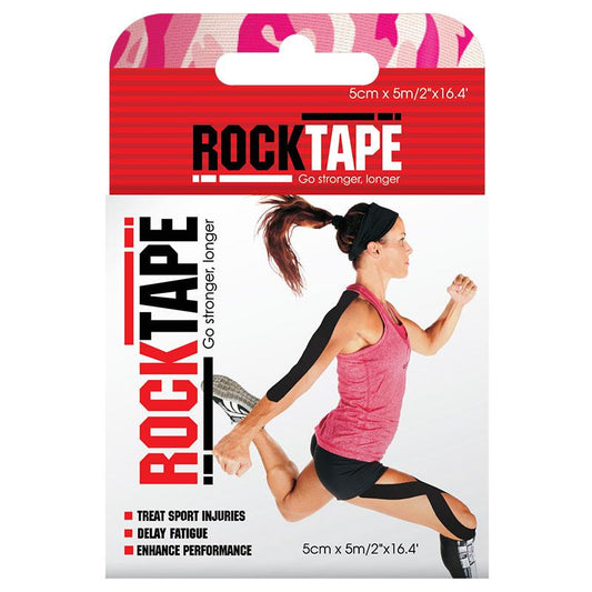 Rocktape Kinesiology Tape - Camo Pink 5cm x 5m