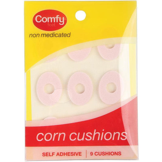 Comfy Feet Non-Medicated Corn Cushion Pads - 9 Pack Foot Care Inserts