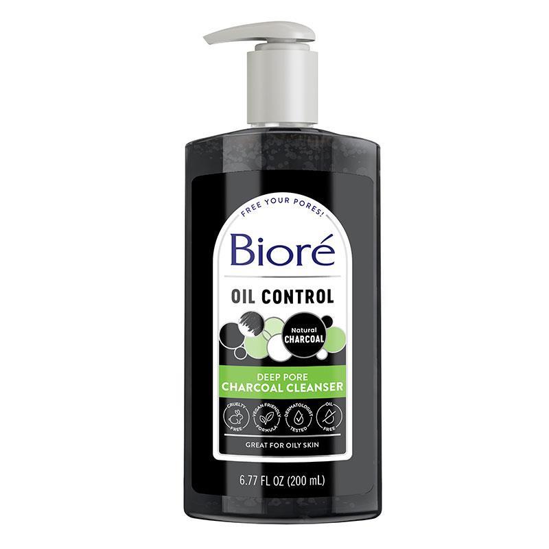 Biore Deep Pore Charcoal Cleanser 200ml - Deep Clean for Radiant Skin
