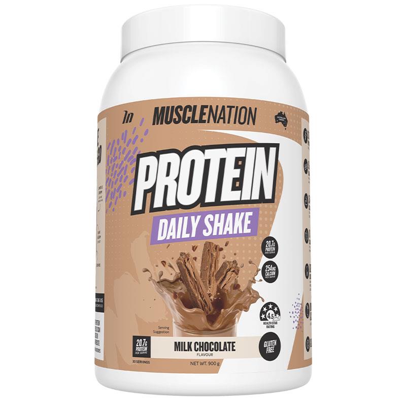 Muscle Nation Daily Shake Chocolate 900g - Rich Flavor & Protein Boost