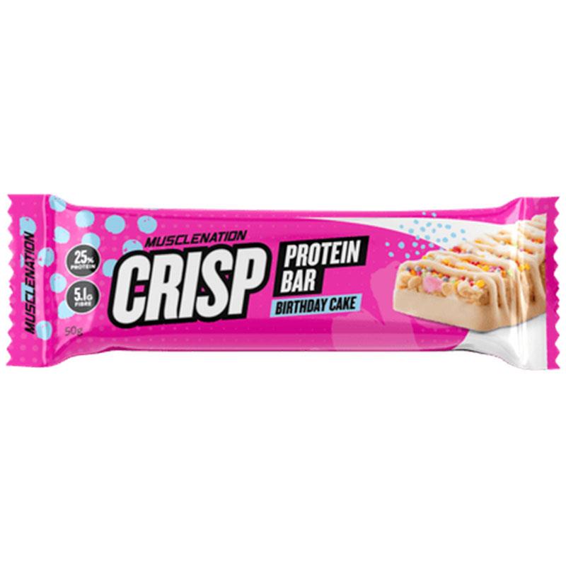 Muscle Nation Crisp Protein Bar - Birthday Cake 50g