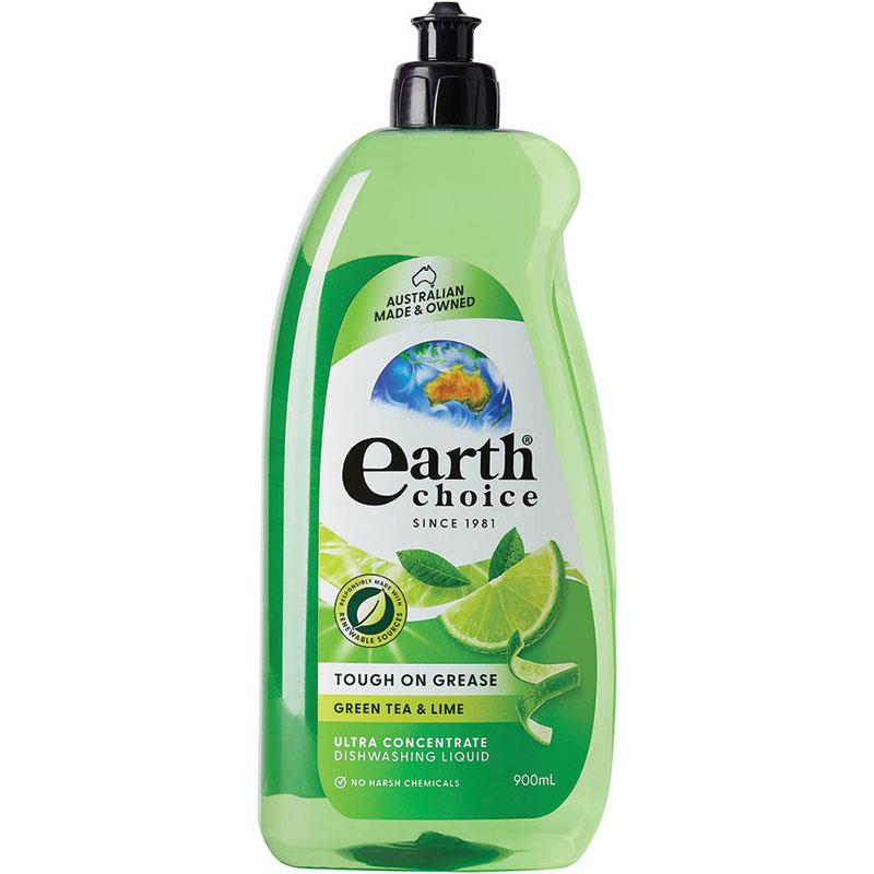Earth Choice Ultra Concentrate Dishwashing Liquid - Green Tea & Lime 900ml