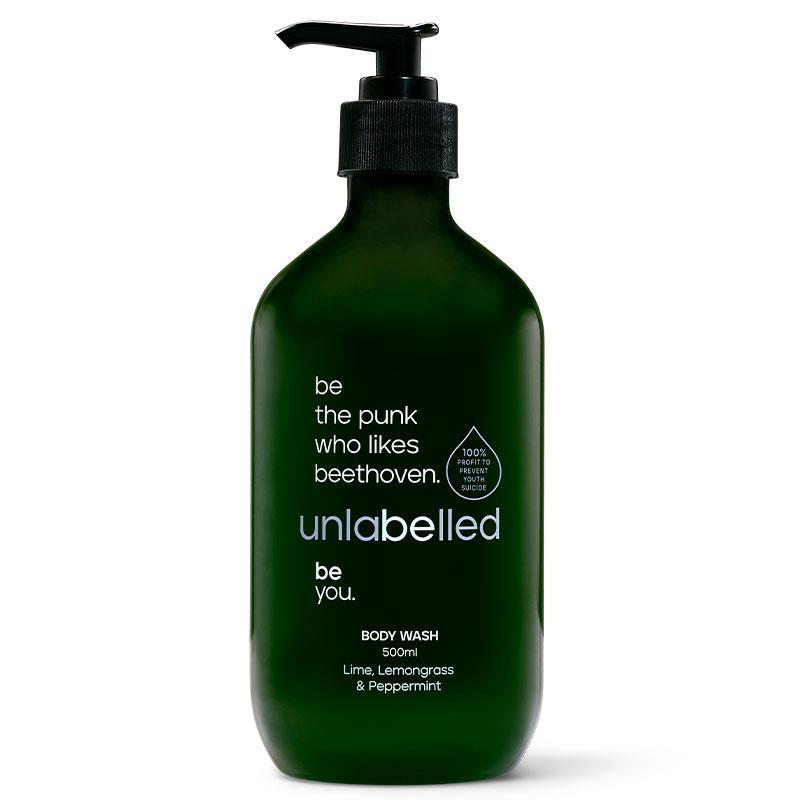Unlabelled Lime Lemongrass & Peppermint Body Wash 500ml