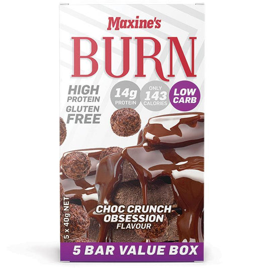 Maxine's Burn Bars - Choc Crunch Obsession (5 x 40g)