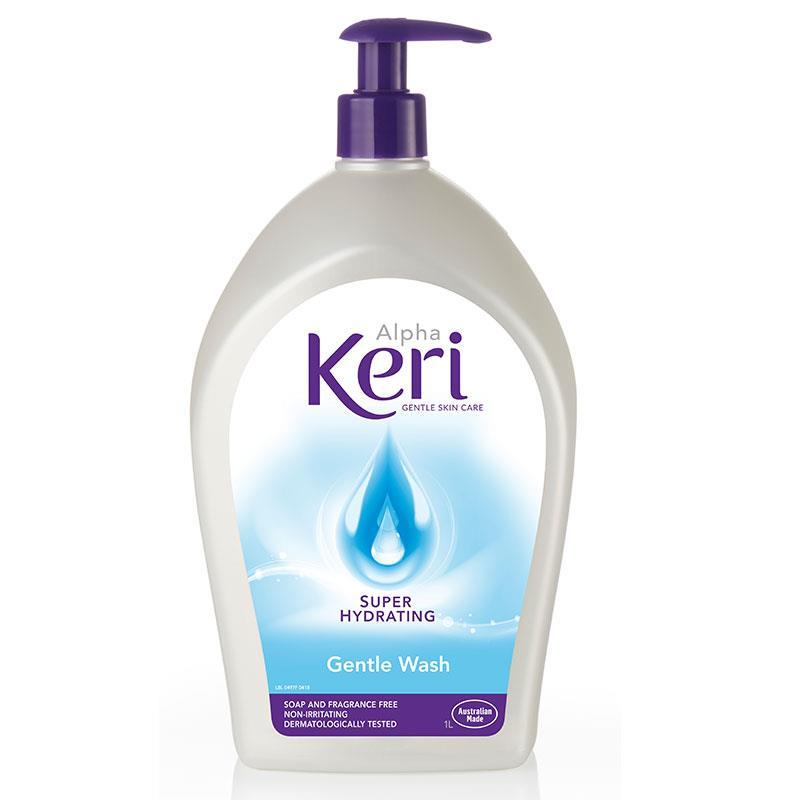 Alpha Keri Super Hydrating Gentle Wash 1L – Soap-Free for Dry & Sensitive Skin