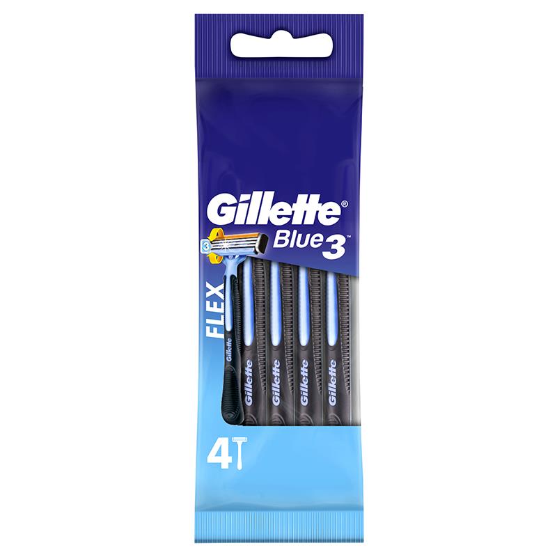 Gillette Blue III Disposables 4pk - Convenient Shaving Solution