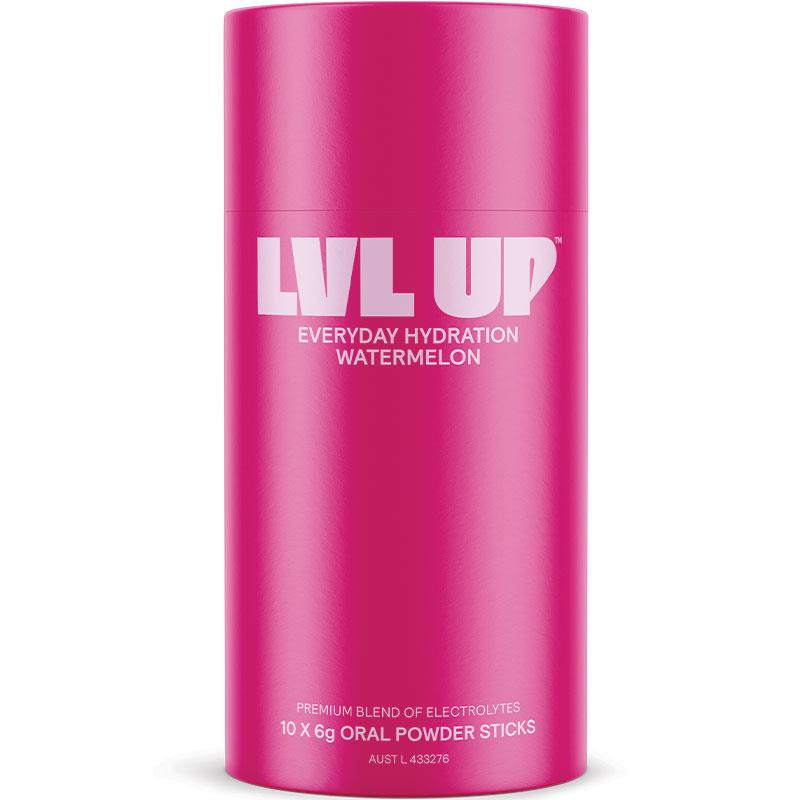 Lvl Up Everyday Hydration Sticks - Watermelon Flavor 10 Pack