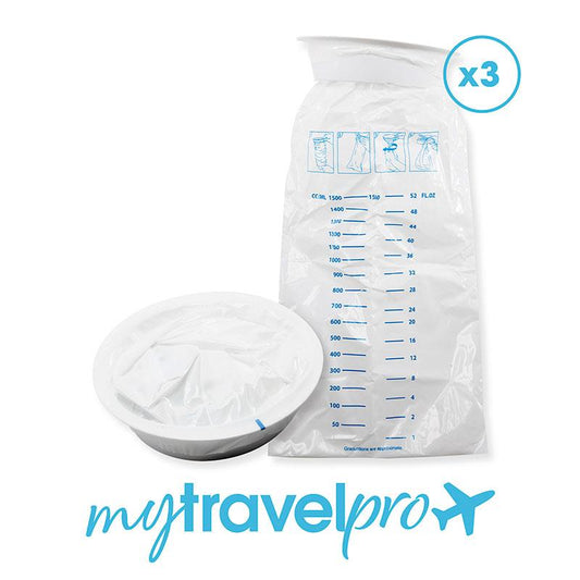 MyTravelPro Travel Sickness Bags - 3 Pack (1500mL)