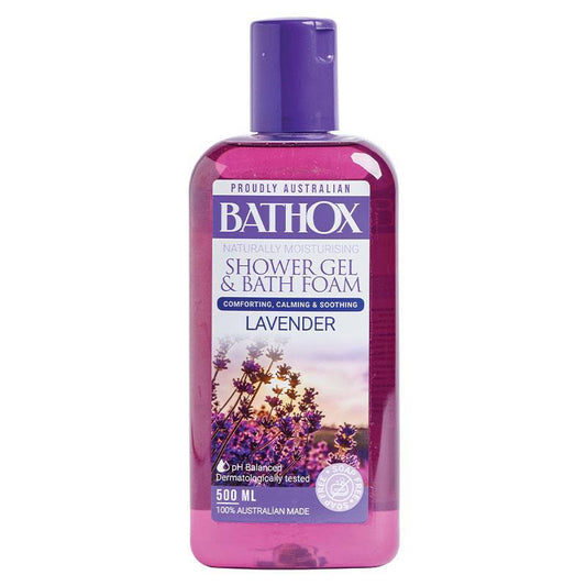 Bathox 500ml Shower Gel with Lavender & Ylang Ylang Essential Oils