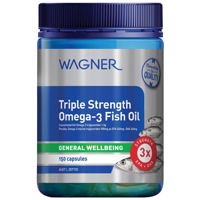 Wagner Triple Strength Omega-3 Fish Oil 150 Capsules – High EPA & DHA
