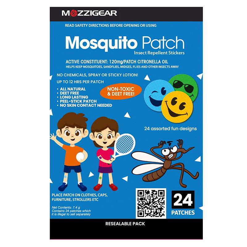 Mozzigear Mosquito Patch Insect Repellent Stickers for Kids - 24 Pack
