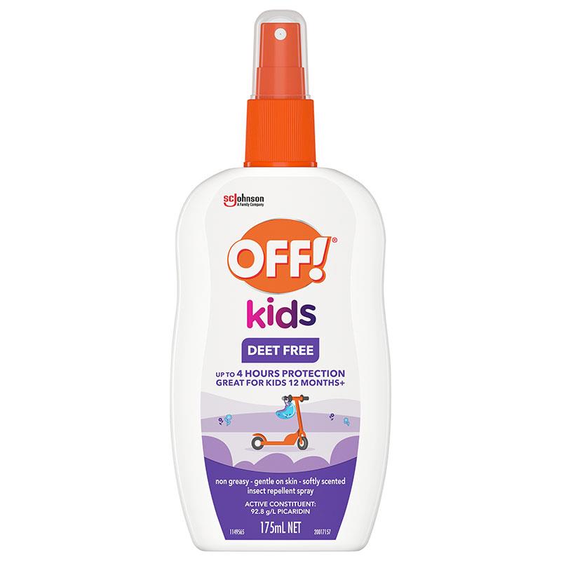 OFF! Kids Deet Free Insect Repellent Pump Spray 175ml - Safe for Children