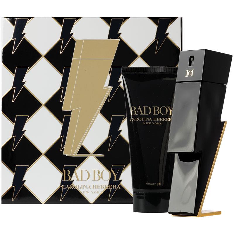 Carolina Herrera Bad Boy Eau De Toilette - 50ml 2 Piece Set for Bold Fragrance