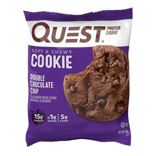 Quest Protein Cookie - Double Chocolate Chip 59g | Decadent Delight