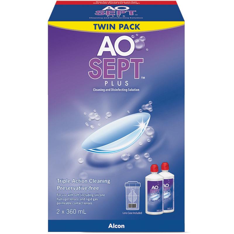 Aosept Plus 360mL Twin Pack - Ultimate Contact Lens Care