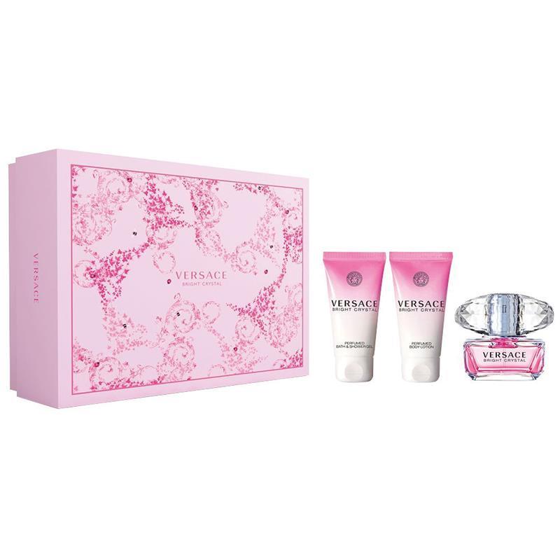 Versace Bright Crystal Eau de Toilette 50ml Plus Shower Gel 50ml plus Body Lotion Set