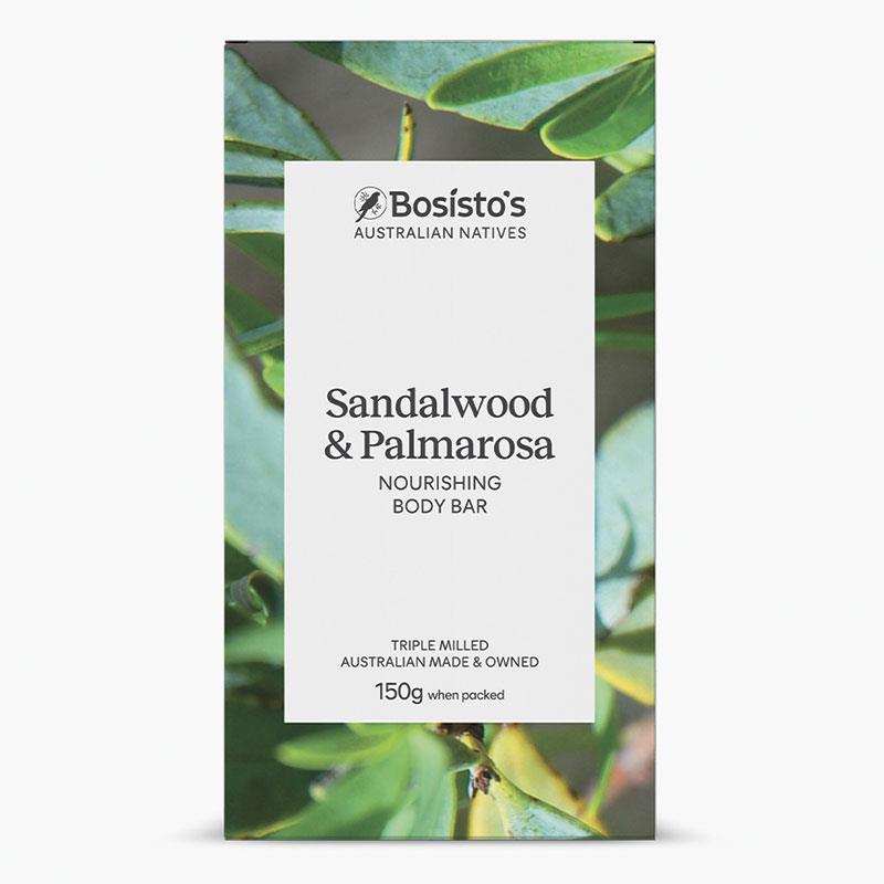Bosistos Native Sandalwood & Palmarosa Moisturizing Body Bar 150g