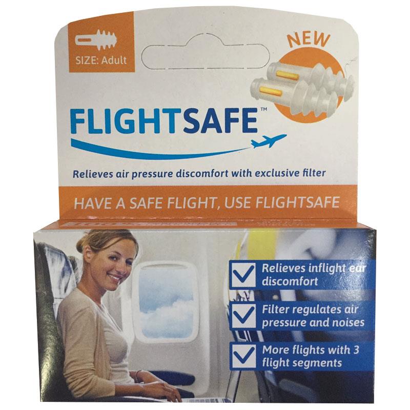 Flightsafe Adult Earplugs - 1 Pair for Ultimate Comfort