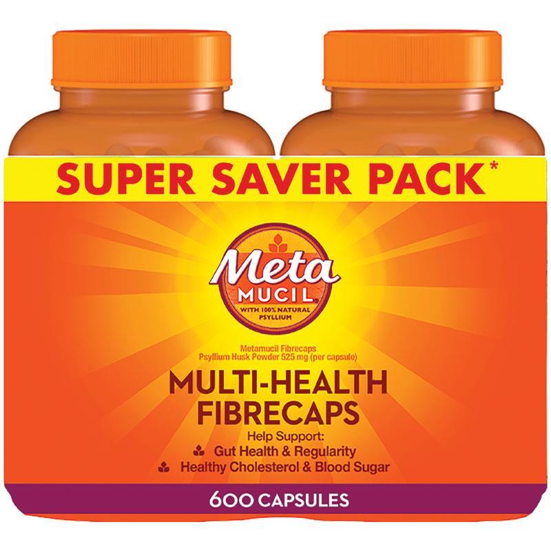 Metamucil Daily Fibre Supplement Value Bundle 300 Capsules - Natural Gut Health
