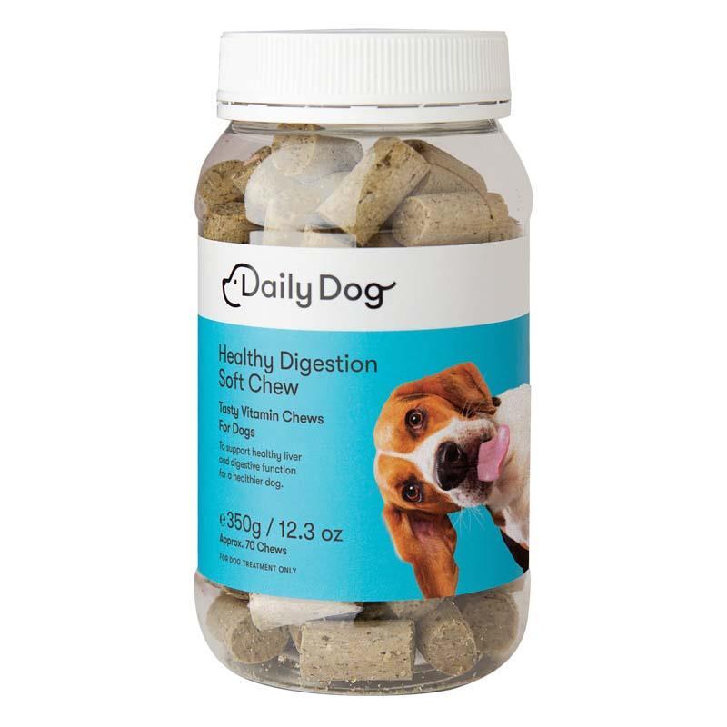 Daily Dog Healthy Digestion Soft Chew 350g - Natural Digestive Support