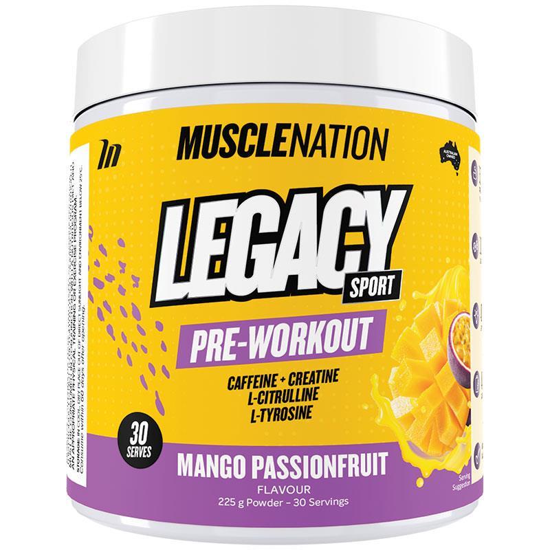 Muscle Nation Legacy Mango Passionfruit Pre-Workout - 225g