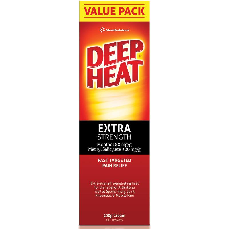 Deep Heat Extra Strength 200g - Fast Pain Relief