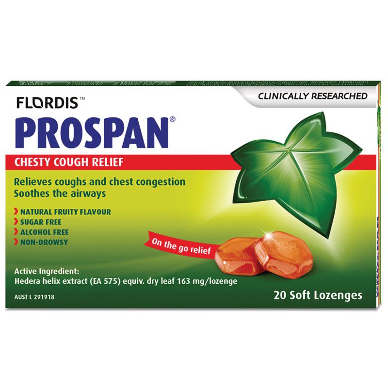Prospan Chesty Cough Lozenges - 20 Sugar-Free Chewable Lozenges