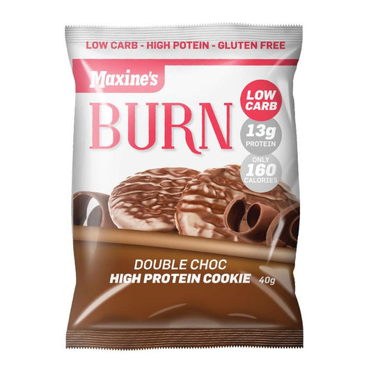 Maxine's Burn Cookie Double Choc - 40g Protein Treat